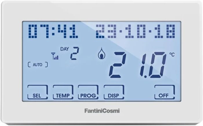 fantini cosmi termostato intelligente e connesso  touchscreen bianco