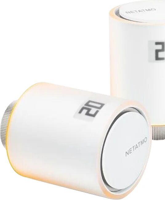 netatmo termostato intelligente e connesso  kit smart + 3 valvole bianco