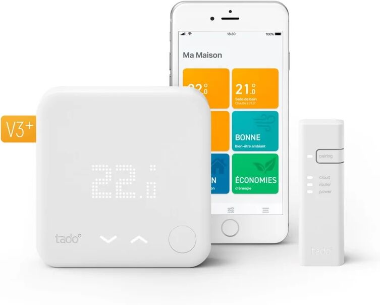 tado ° - termostato intelligente cablato - starter kit v3 +