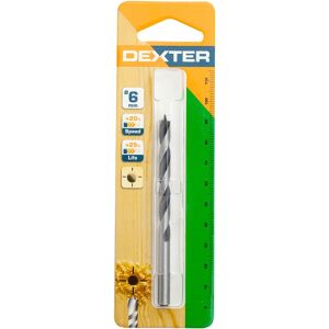 DEXTER Punta elicoidale per legno codolo cilindrico  L 92.0 mm Ø 6.0 mm