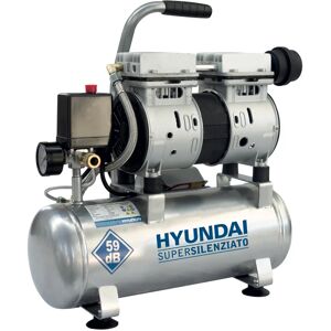 Hyundai Compressore silenziato  OIL FREE, 1 hp, 8 bar, 6 litri