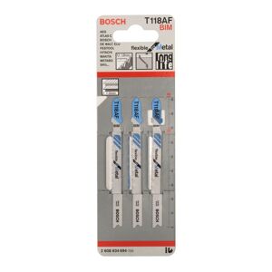 Bosch Set lame per seghetto alternativo  T118AF in acciaio L 92 mm 3 pezzi