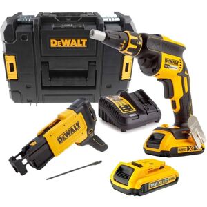 DeWalt 18v Magazine Quick Footer DCF620D2K   2x Batteria 2 AH T Stak Box II