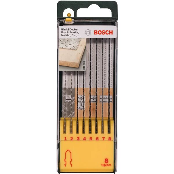 bosch set lame per seghetto alternativo  in hcs 8 pezzi