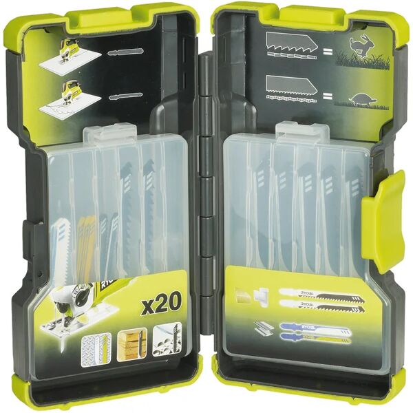 ryobi set lame per seghetto alternativo  in acciaio 20 pezzi