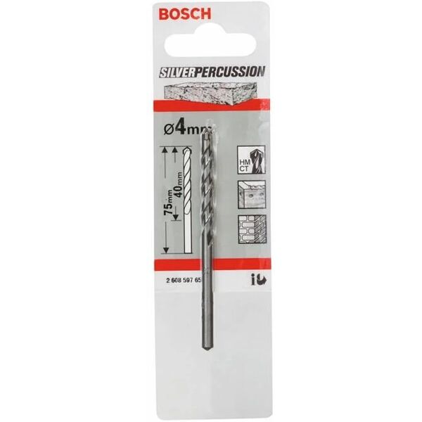 bosch punta per muro codolo cilindrico  l 75 mm Ø 4 mm