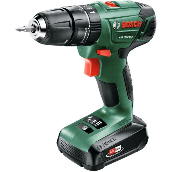 bosch trapano avvitatore a batteria  psb 1800 li-2 18 v, 1.5 ah, 1 batteria con valigetta