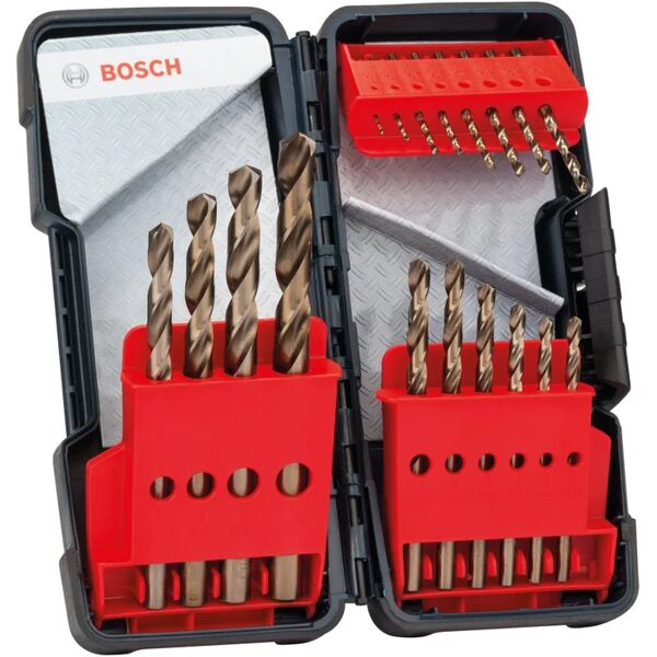 bosch set di punte  codolo cilindrico Ø1-10 mm, 18 pezzi