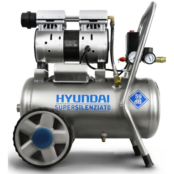 hyundai compressore silenziato  supersilent, 1 hp, 8 bar, 24 litri