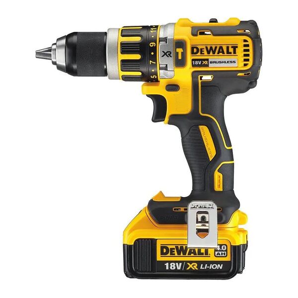 dewalt trapano a percussione a batteria  dcd795m2-qw 18 v, 4 ah, 2 batterie con valigetta