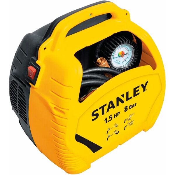 stanley compressore coassiale senza olio  air kit, 1.5 hp, 8 bar, 0 litri