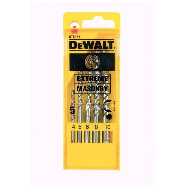 dewalt set di punte  codolo triangolare Ø4,5,6,8,10 mm, 5 pezzi