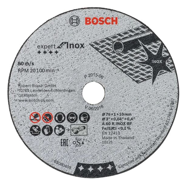 bosch disco da taglio continuo  Ø76x10xsp1 mm, 5 pezzi