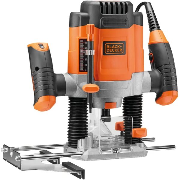 black & decker fresatrice verticale  kw1200e-qs 1200 w 28000 giri/min