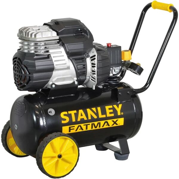 stanley compressore silenziato  s 244/8/24, 1.5 hp, 8 bar, 24 litri