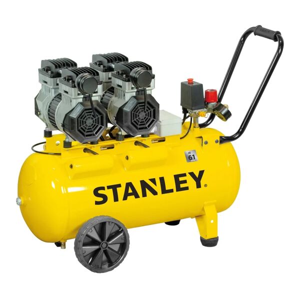 stanley compressore silenziato  sxcms2652he, 2.6 hp, 8 bar, 50 litri