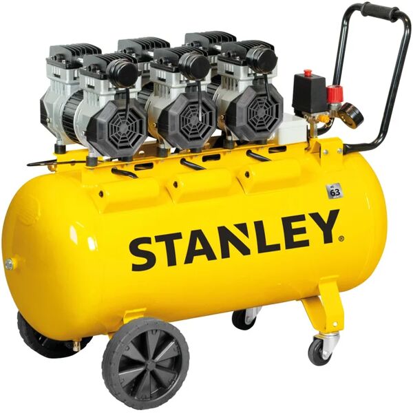 stanley compressore silenziato  sxcms30103e, 3 hp, 8 bar, 100 litri