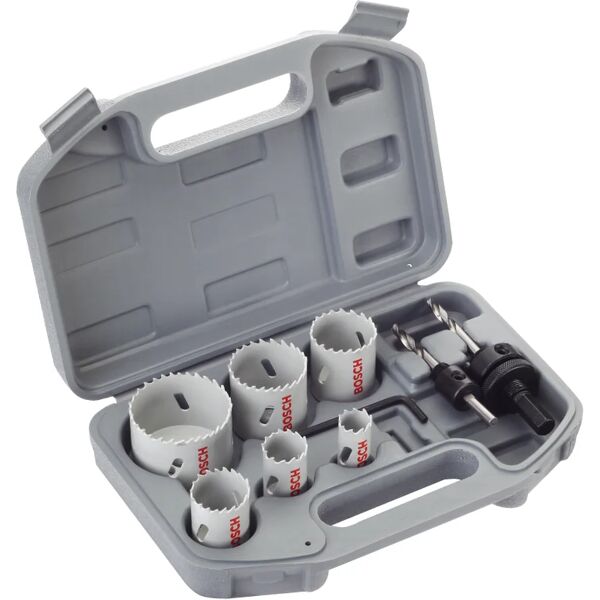 bosch set di seghe a tazza  in acciaio Ø 20 - 68 mm mm, 9 pezzi