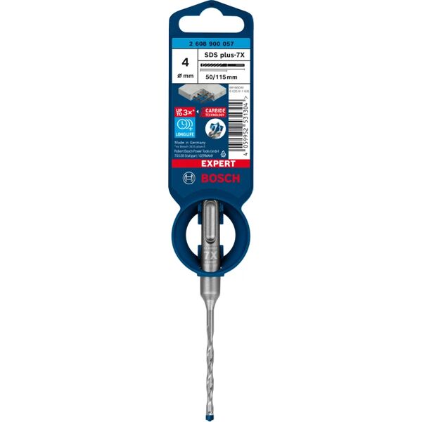 bosch punta per muro codolo sds plus  l 115 mm Ø 4 mm