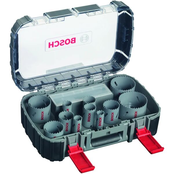 bosch set di seghe a tazza  in acciaio Ø 20 - 76 mm, 17 pezzi