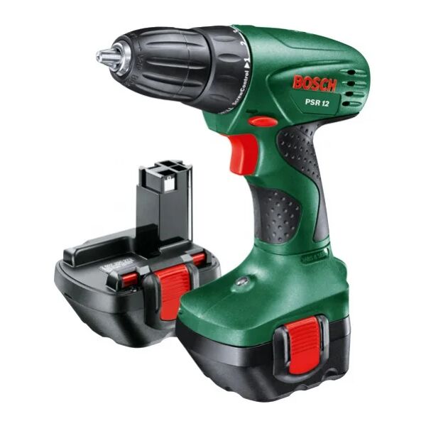 bosch trapano avvitatore a batteria psr 12 confezione da 2 batterie