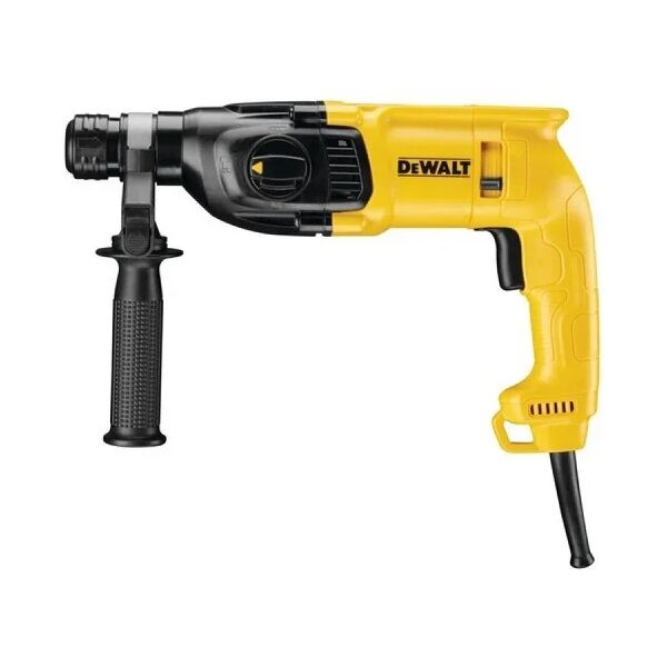 dewalt trapano a percussione 710w sds + 2 joule 3 modalità impugnatura regolabile arresto di profondità + custodia  d25033k