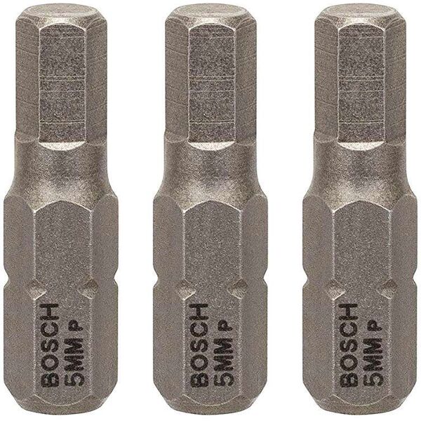 bosch accensione bit extra-hard. esagono 5. 25 mm. 3-pack