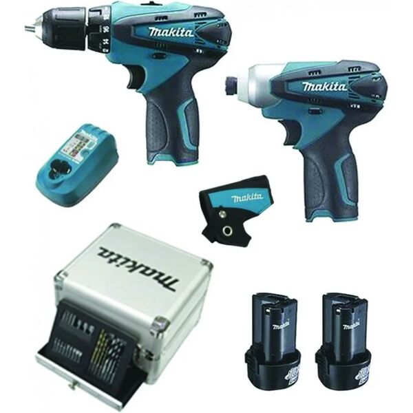 makita kit trapano hp330 + avvitatore td090 10,8v (dk1493x1)