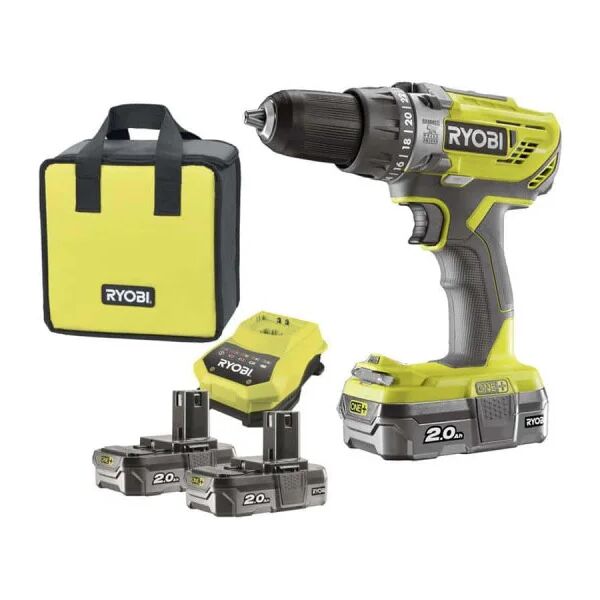 ryobi trapano avvitat.c/percus.18v 2b 2ah