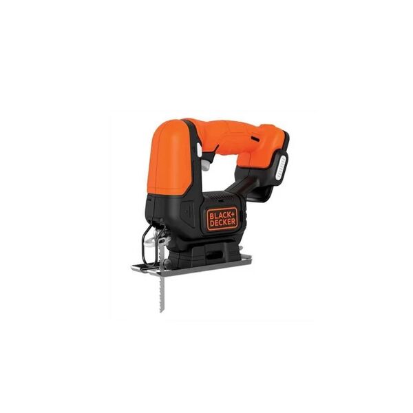 black & decker bdcjs12n-xj seghetto alternativo a batteria - 12 v - profondità di taglio: 16 mm - legno: 52 mm - metallo: 5 mm - alluminio: 17 mm - senza batteria