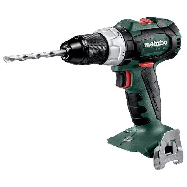 metabo trapano avvitatore 18 v bs 18 lt bl - pick+mix (senza batteria), valigetta x