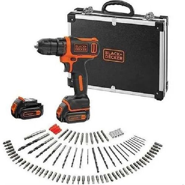 generico black & decker bdcdd12bafc-qw trapano avvitatore a batteria cordless 10,8 v 1,5 ah velocità 550 rpm