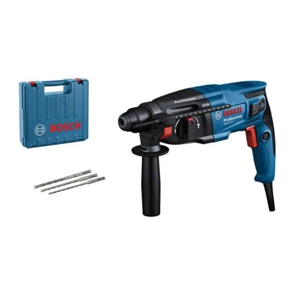 bosch drill hammer con sds plus gbh 2-21 incl. accessori e valigie