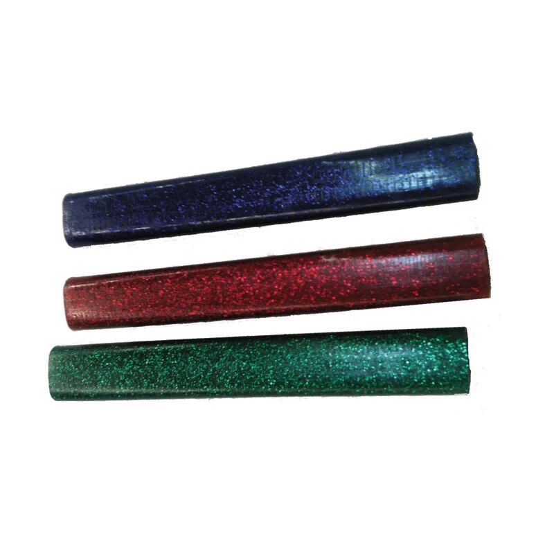 rapid stick di colla a caldo  rosso, verde e blu glitterati l 94 mm Ø 9 mm 125 g