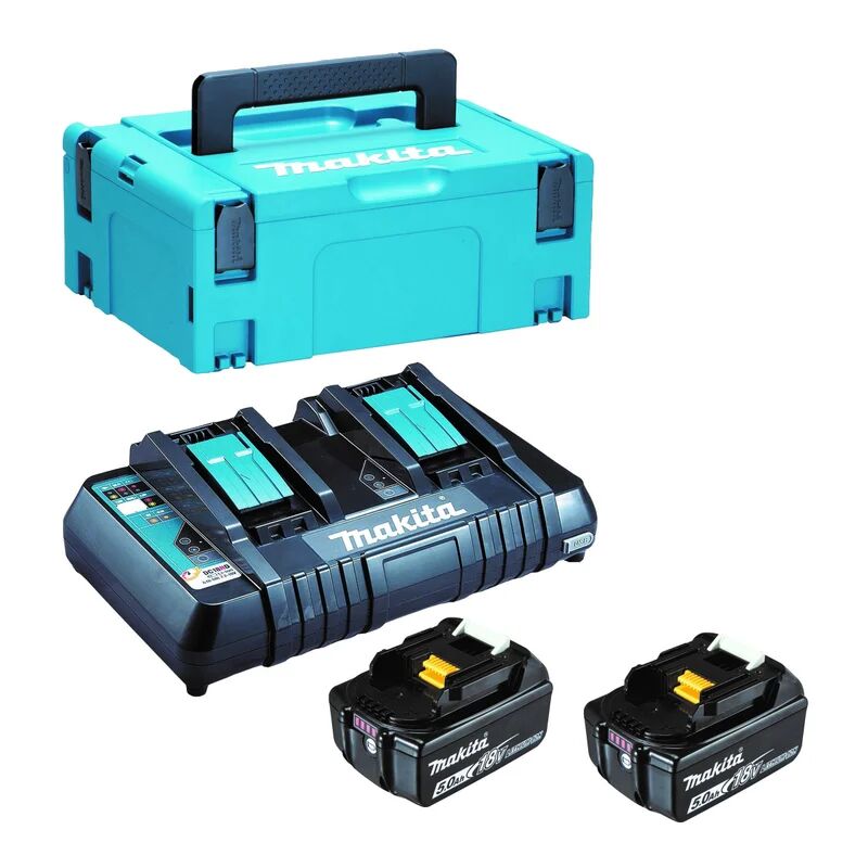 makita set potenza  in litio (li-ion) 18v, 5ah