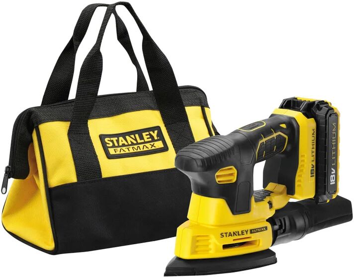 stanley levigatrice delta a batteria  fmcw210d1-qw, 18 v, 2 ah, 1 batteria