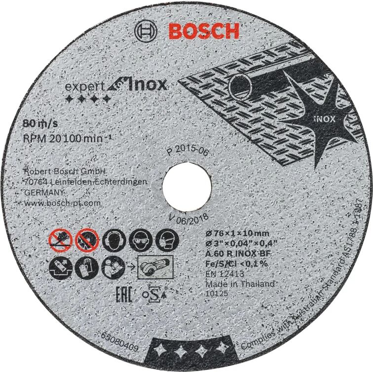 bosch disco da taglio continuo  Ø76x10xsp1 mm, 5 pezzi