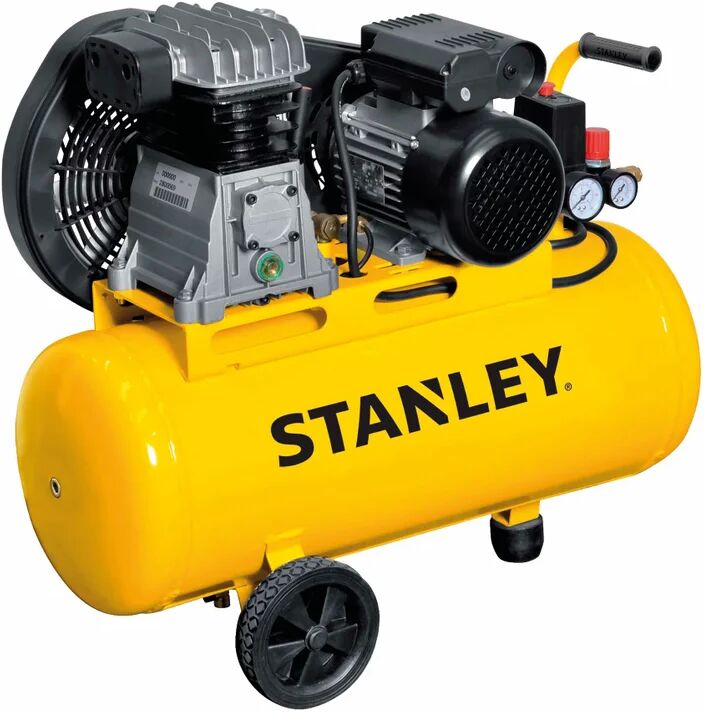 stanley compressore a cinghia  b 251e/9/50, 2 hp, 9 bar, 50 litri