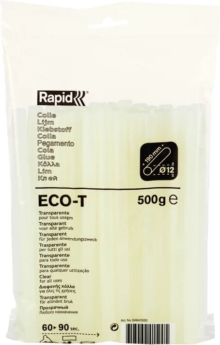 rapid stick di colla a caldo  trasparente l 190 mm Ø 12 mm 500 g