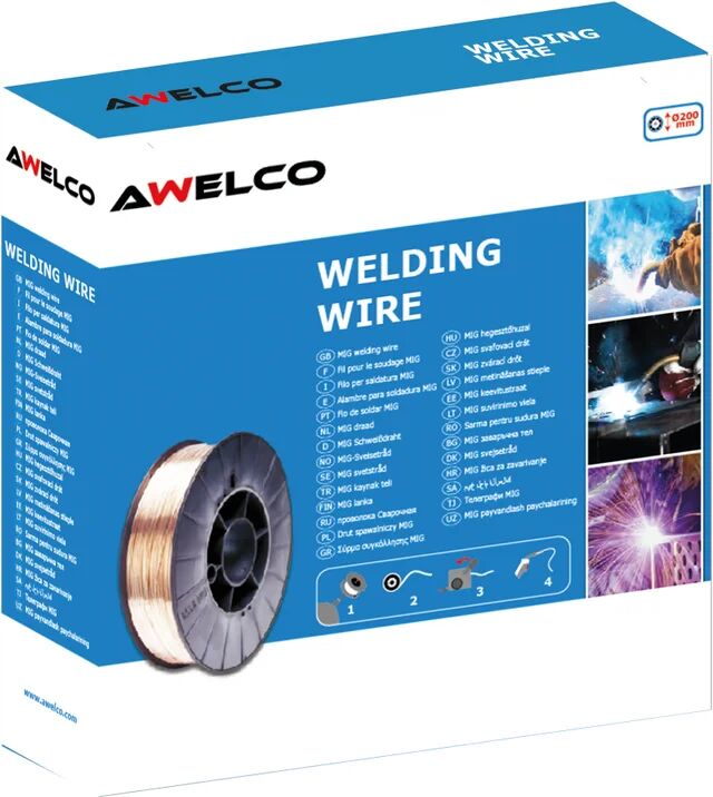 awelco bobina di filo per saldatura  4500 g, Ø 0.9 mm