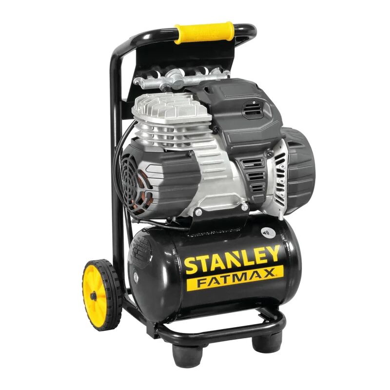 stanley compressore silenziato  s 244/8/10 pcm, 1.5 hp, 8 bar, 10 litri