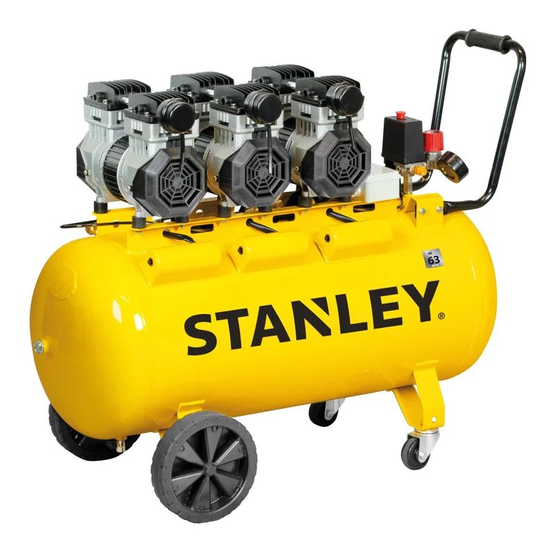 stanley compressore silenziato  sxcms30103e, 3 hp, 8 bar, 100 litri