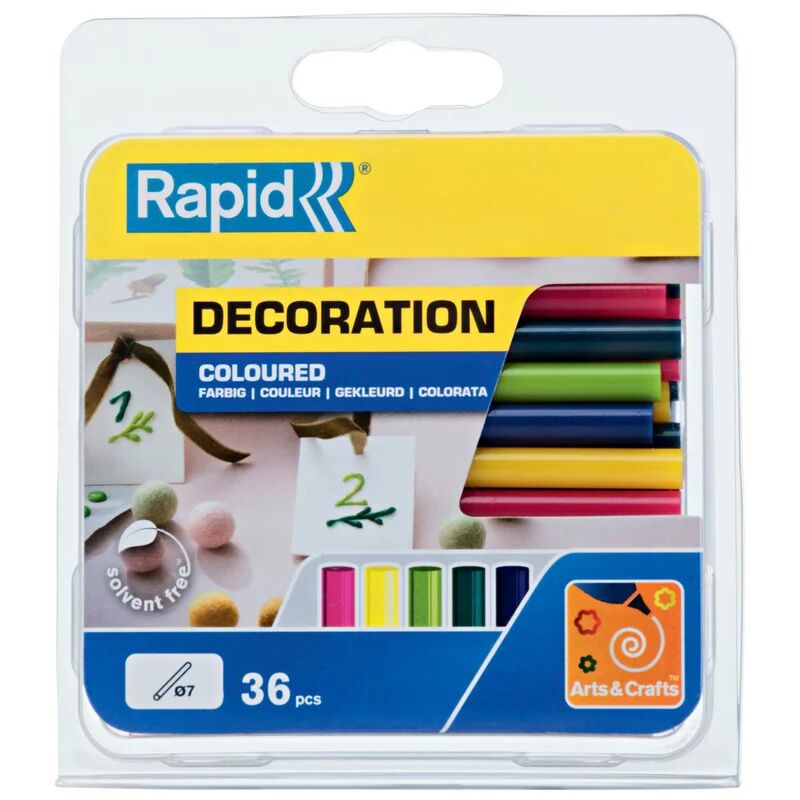 rapid stick di colla a caldo  colori assortiti l 90 mm Ø 7 mm 15 g