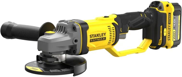 stanley smerigliatrice angolare a batteria litio (li-ion)  sfmcg400m2k-qw , 18 v Ø 125 mm, 4 ah, 2 batterie