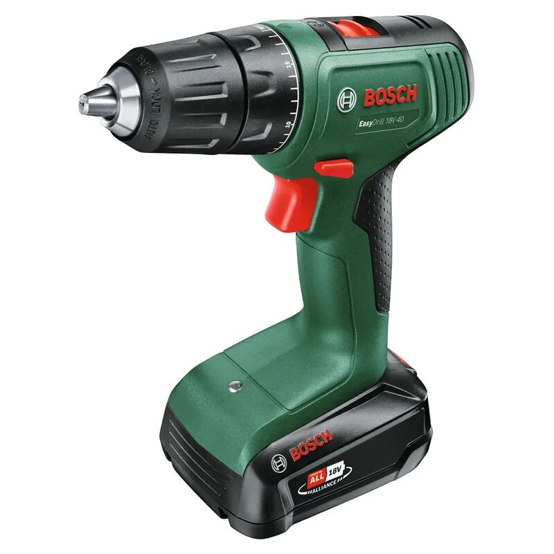 bosch trapano avvitatore a batteria  easydrill 18v-40 18 v, 2.0 ah, 1 batteria con valigetta