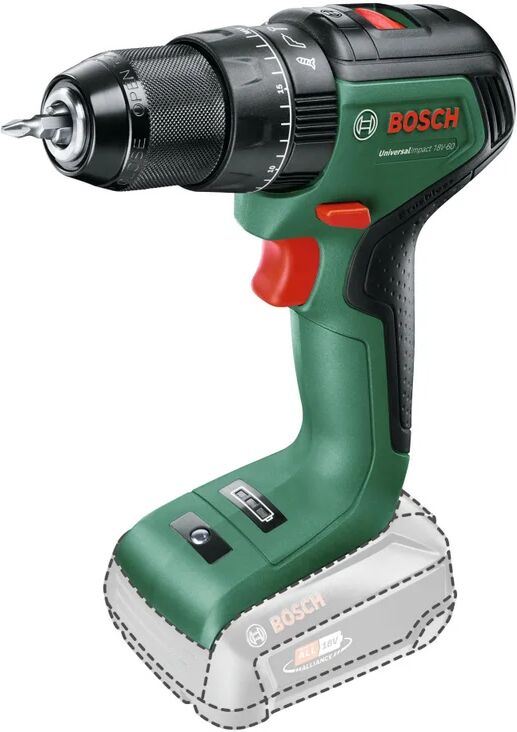 bosch trapano avvitatore a batteria  universalimpact 18 v, batteria non inclusa