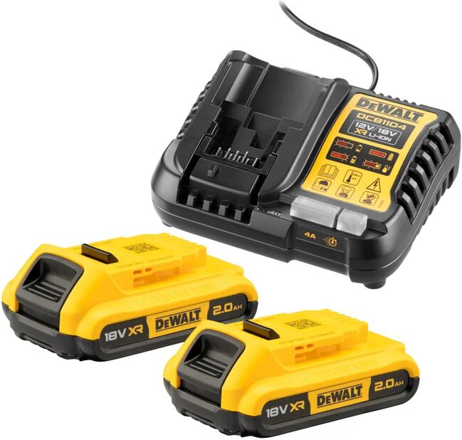 dewalt set caricabatteria  18v 2ah