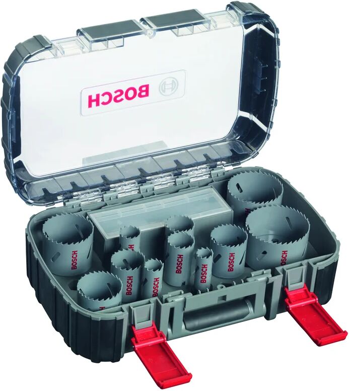 bosch set di seghe a tazza  in acciaio Ø 20 - 76 mm, 17 pezzi