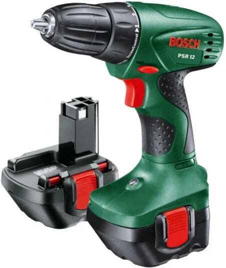 bosch trapano avvitatore a batteria psr 12 confezione da 2 batterie