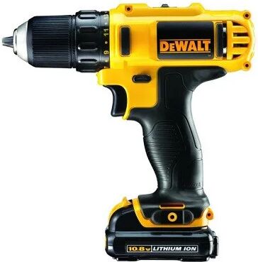 dewalt trapano avvitatore 2 batterie litio 10,8v 2ah (dcd710d2-qw) - 2 batterie al litio da 2ah